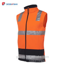 AS/NZS 1906 Day and Night High Quality zip closure High Visibility 3M Reflective Safety Vest With Pocket